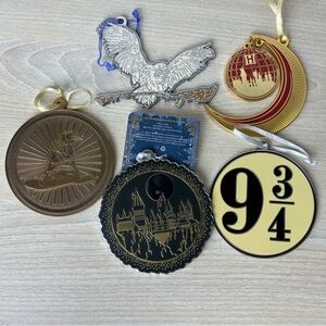 Harry Potter Christmas Lot of 5 Ornaments